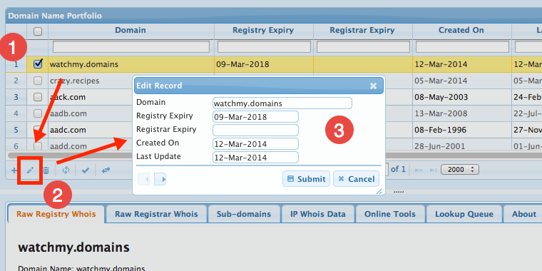 Domain Data Editing in Server Edition