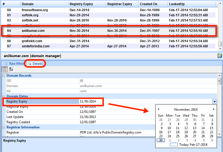 Domain Data Editing