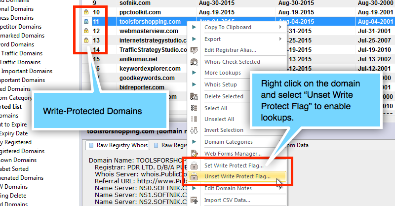 Write-Protected Domains