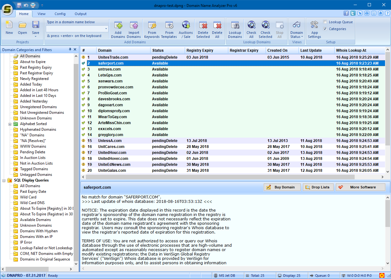 Large TLD/ccTLD Support