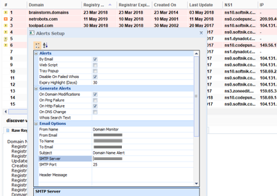 Calender View in Watch My Domains ISP