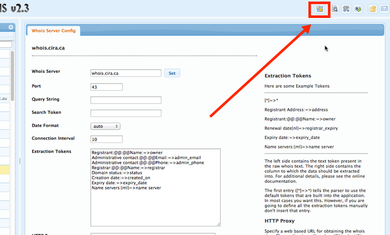 Whois Configuration