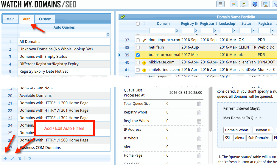 Auto Query Filters