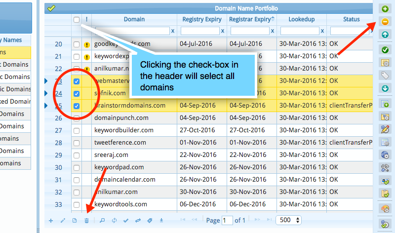 Deleting Domains