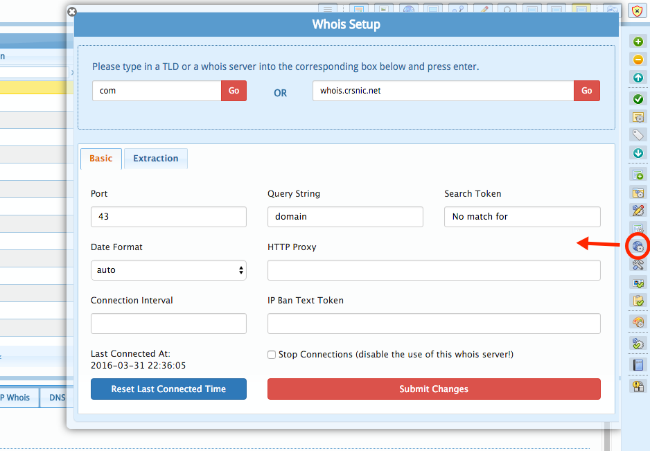 Whois Configuration