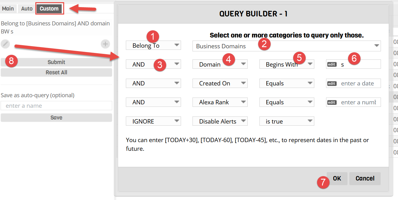 Custom Auto Queries