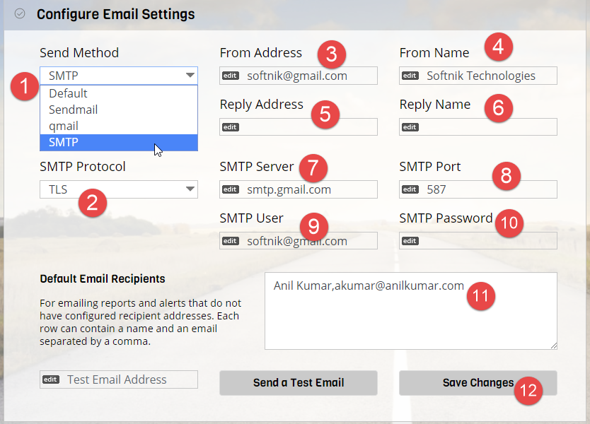 Email Setup