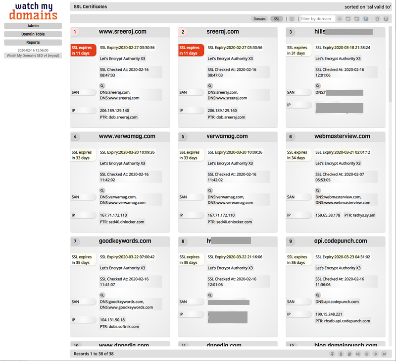 Domain Name Monitor