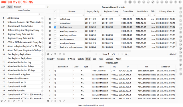 Watch My Domains SED v4