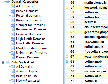 Domain Name Categories