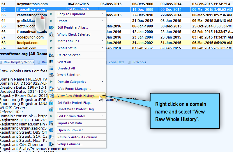 View Whois History