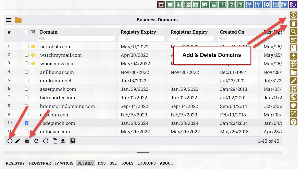Adding Domains