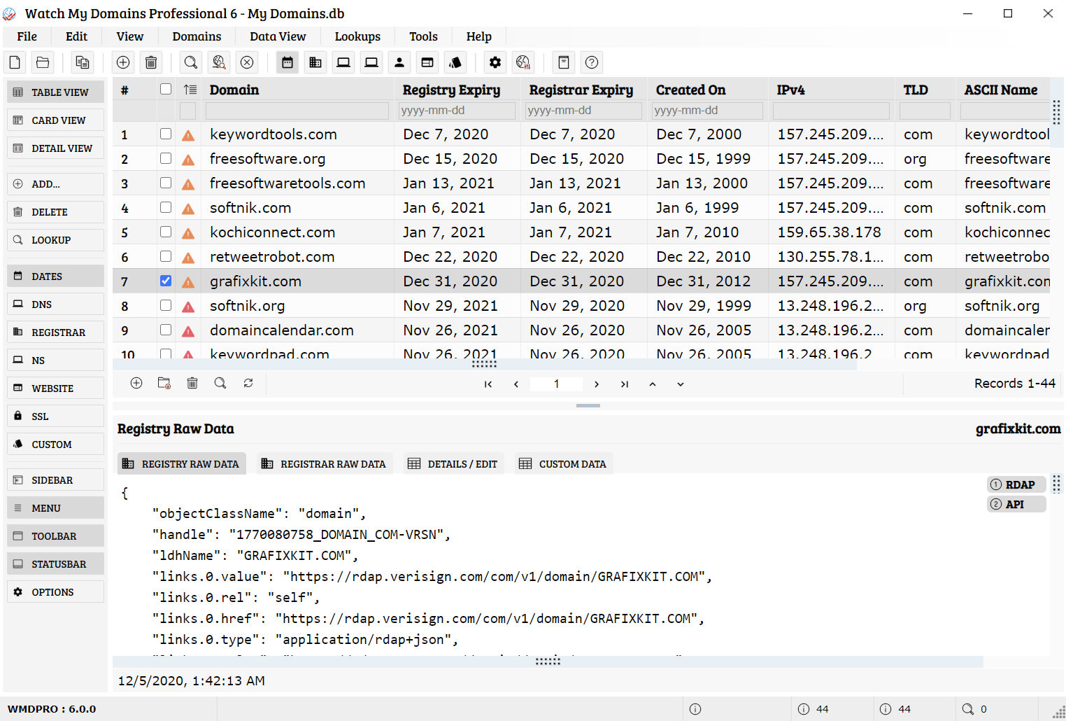 How to Save, Print and Export a Domain Watch Report