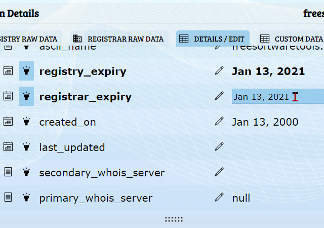 Monitor all Domain Related Data